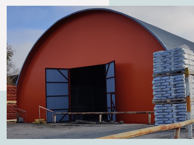 Полукруглые ангары по цене от 612 руб. в Тюмень