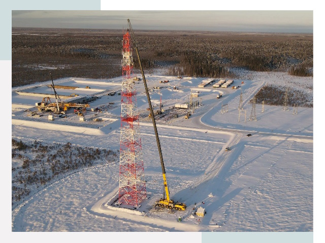 Мачты связи в Тюмени