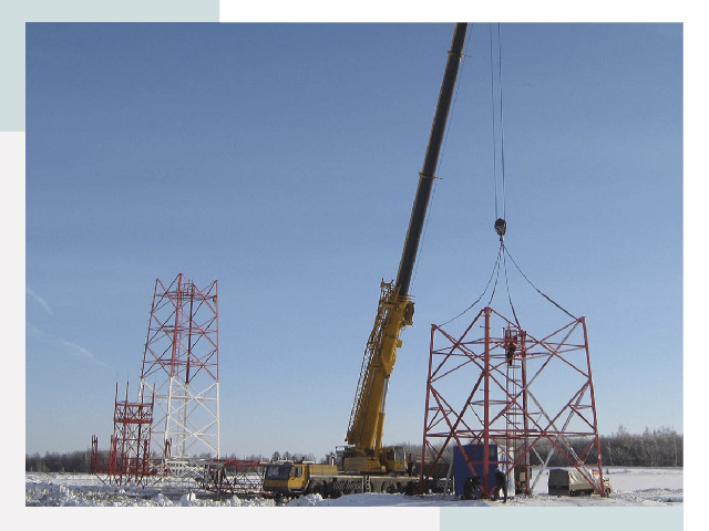 Монтаж вышек связи в Тюмени