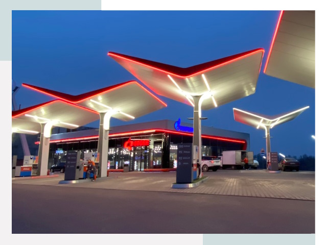 Навесы для АЗС в Тюмени