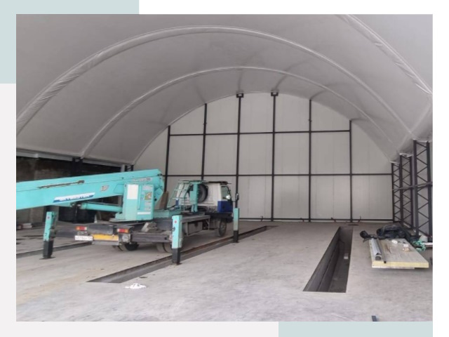 Внутреннее оснащение ангаров в Тюмени