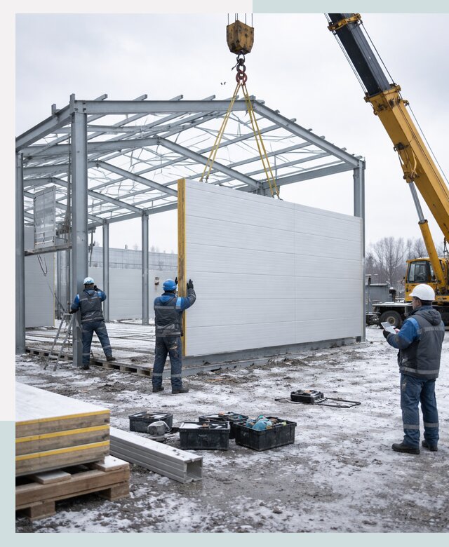 Строительство холодильных складов под ключ в Тюмени