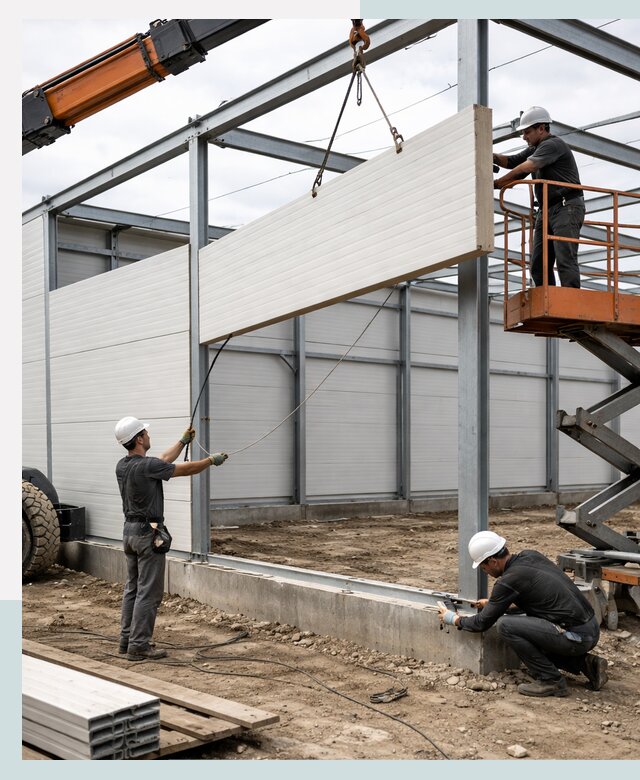 Строительство складов из сэндвич панелей в Тюмени под ключ