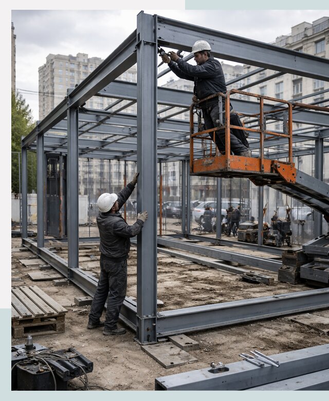 Строительство и монтаж торговых павильонов под ключ в Тюмени