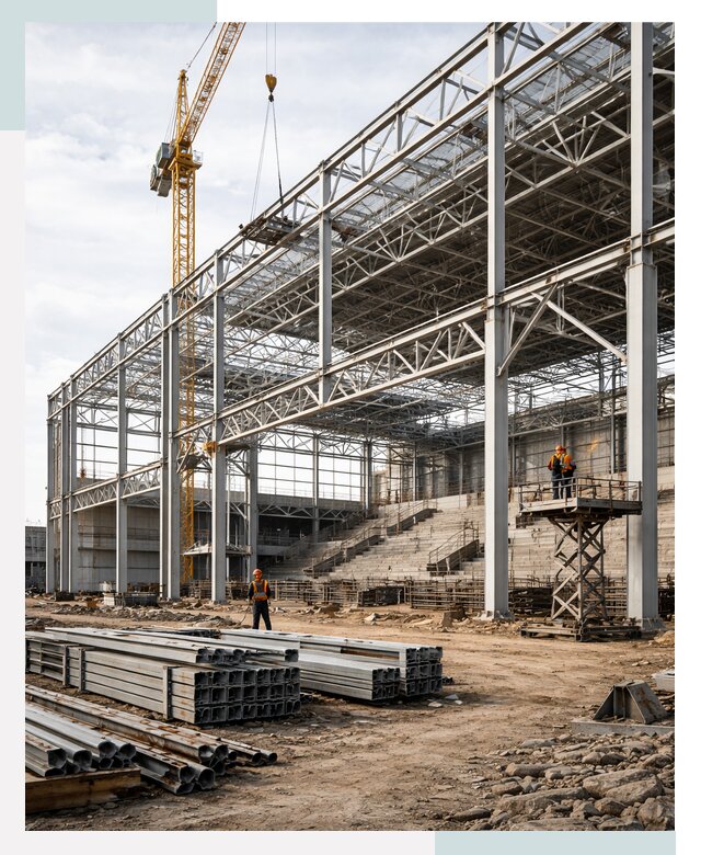 Строительство спортивных комплексов в Тюмени от 30621 р. | СтальСтрой-Тюм